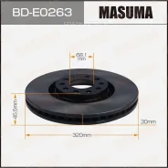 ���� ��������� Masuma, front AUDI A6, A4 99- Masuma BDE0263, �������� BDE0263 ����