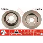 ���� ��������� ������ MINI MINI ALL 2006- /D=259MM TRW DF4198 TRW DF4198 DF4198 ����