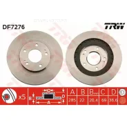 ���� ��������� �������� Mitsubishi Pajero Pinin 1.8/2.0 99- TRW DF7276 TRW DF7276 DF7276 ����