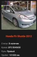 Honda Fit Shuttle. GP2, LDA ����