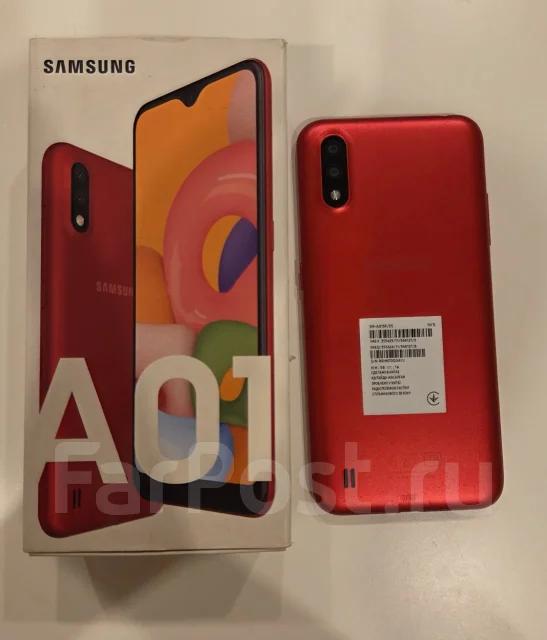 Samsung Galaxy A01. �/�, 16 ��, �������, 3G, 4G LTE, Dual-SIM ����