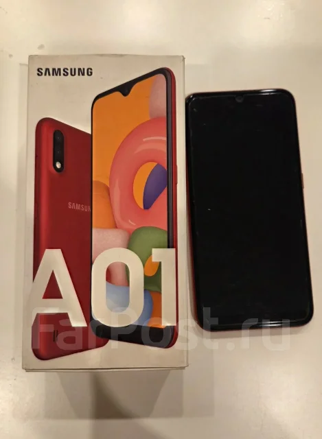 Samsung Galaxy A01. �/�, 16 ��, �������, 3G, 4G LTE, Dual-SIM ����