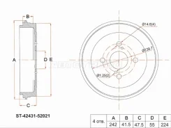 ������� ��������� SAT ST-42431-52021, ������ ST4243152021 ����