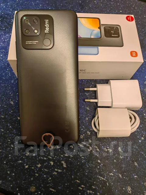 Xiaomi Redmi 10C. �����, 64 ��, ������, 3G, 4G LTE, Dual-SIM, NFC, ������� ������� ����