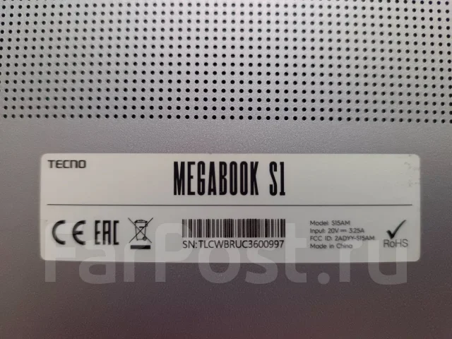 Tecno MegaBook S1. 2,1����, ��� 16 ��, ���� 1 024���, WiFi: 1, Bluetooth: 1 ����