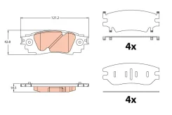 Klocki HAM. Lexus T. RX gdb2183 TRW GDB2183 ����
