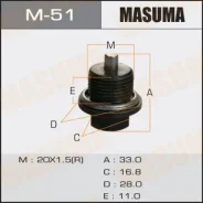 ���� ������������ � �������� Masuma (� ������) Subaru 20�1.5mm Masuma M51 M51 ����