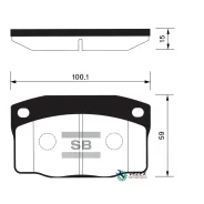 ������� ��������� OPEL Kadett E/Daewoo Nexia 8v R13 �������� SP1055 Sangsin Brake SP1055 SP1055 ����