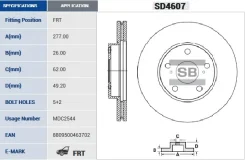 ���� ��������� Toyota Auris 12-/Corolla 11- �������� ����. D 277��. SD4607 Sangsin SD4607 SD4607 ����