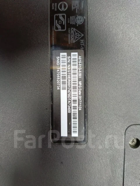 Acer Aspire 5 A515-51G. 15.6", 2����, ��� 12 ��, ���� 1 240���, WiFi: 1, Bluetooth: 1, ����������� �� 1��. ����