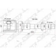 ���� ���������� Toyota Camry ACV40 2AZFE RH (������ ������) SAT TO163, ������ TO163 ����