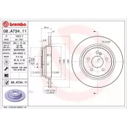 ���� ��������� ��� Mercedes S-Class W221 05 -/R230 06-12 Brembo 08A73411 08A73411 ����