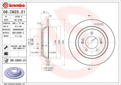 ���� ��������� ������ (�������� 2��) Brembo 08C82321 08C82321 ����