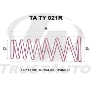 ������� �������� ��������� (TA); TA TY 021R Corolla AE100/101(96-00)/Corolla/Sprin�TER AE114/CE114/116 (95-00)/Sprinter Carib AE111 (97-02) Trustauto...