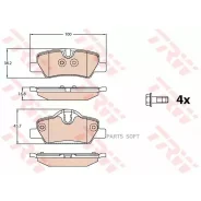 ������� ������ MNI ONE, Cooper (F55, F56) 7/14- GDB2088 TRW GDB2088 GDB2088 ����
