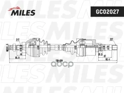 ������ � ����� ������ Citroen AX/SAXO/Peugeot 106 1.0-1.1 86-04 ��� ABS (GKN 301926) GC02027 Miles ���. GC02027 GC02027 ����