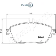 ������� ��������� Mercedes A(W176) 12-/B(W246) 11- �������� L 144�� Japanparts PA0503AF PA0503AF ����