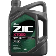 ZIC X7000. 10W-40, �������������, 6��. ����