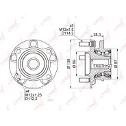 ������� ������ | ����� ����/��� | Mitsubishi Lancer (C_9A) 01-07 / Chariot Grandis (N_6W) 99-03 Lynxauto WH1112 WH1112 ����