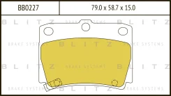������� ��������� �������� ������ Mitsubishi Pajero Sport 98- BB0227 Blitz BB0227 BB0227 ����