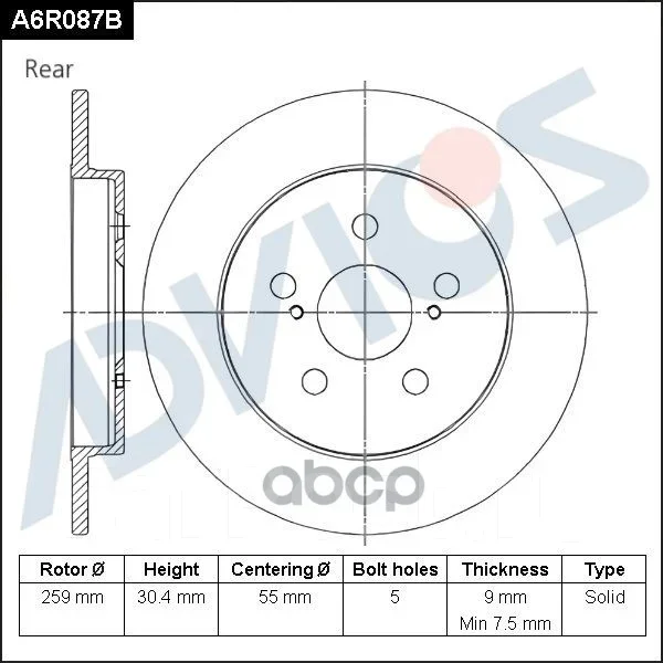 ���� ��������� ���. Advics A6R087B ����