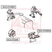 ������� ��������� ������ Toyota Toyota Carina E AT19#/ST191/CT190 1992-1997 ASVA 0112AT190RH ASVA 0112AT190RH 0112AT190RH ����