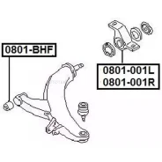 ����������� ��������� ������ ������ ������ Subaru Legacy B12 1998-2003 ASVA 0801001L ASVA 0801001L 0801001L ����