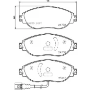 ������� ��������� VAG A3/Octavia/Passat/Tiguan 12- �����. � ����. Brembo P85144 P85144 ����