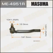 ���������� ������� ���� Masuma Nissan NOTE, Tiida, AD / E11, C11, Y12 03- RH Masuma ME4951R Masuma ME4951R, ������ ME4951R ����