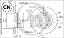 ���� ��������� �������� DF4486 (282x23) 5 ��� JBD0041 ����
