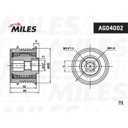 ����� ���������� ���� Toyota Camry 2.4 01-/RAV 4 2.0 06- Miles AG04002 Miles AG04002 AG04002 ����