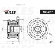 ����� ���������� ���� Nissan X-Trail/Teana 2.5 03- Miles AG04017 Miles AG04017 AG04017 ����