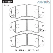 ������� �������� 386/D4031/PN4258 8971138880 F Advics SN828P Sumitomo SN828P ����