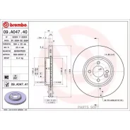 иолет (R52) John Cooper Works 2004-2007 Brembo Д�? СК ТОРМОЗНОЙ MINI MINI Кабр 09A04741 ����
