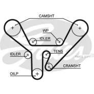 ������ ��� AUDI 3.6-4.2 91-98 (299x30) Gates 5518XS ����