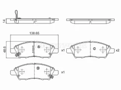 ������� ��������� (�������) Nissan March 10-22 / Note 12-20 Baikor BKBR0115, �������� BKBR0115 ����