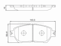 ������� ��������� (�������) Toyota Camry (XV30) 01-06 / Lexus ES 01-06 Baikor BKBR0117, �������� BKBR0117 ����