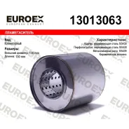 ������������� ������������ 130x130x63 ����. (������� ����� 63��, ����� ����� 130�� ������� ������� 130��) Euroex 13013063 13013063 ����
