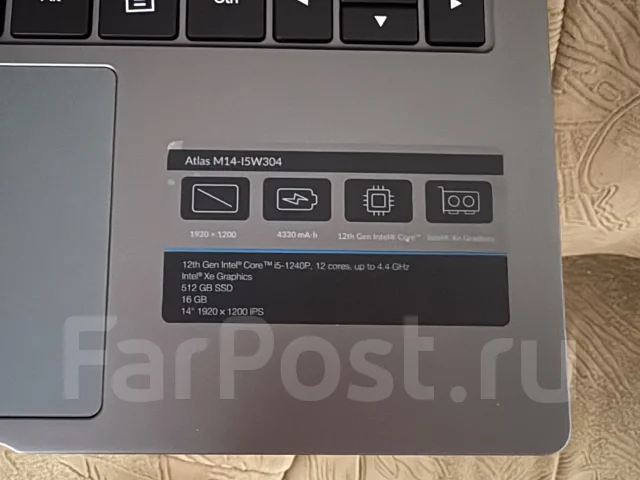 DEXP Atlas. 14", ��� 16 ��, ���� 512���, WiFi: 1, Bluetooth: 1 ����