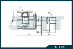 ���� ���������� JETT V40-8133 JETT ���. V40-8133 V408133 ����
