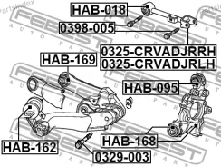 ���� ������ ���������� ������������ ������ 52390-S9A-981 Honda Civic 5D EU3 [JP] 0325CRVADJRRH ����