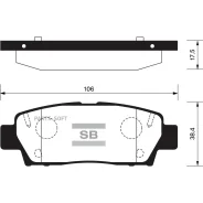 ������� ��������� �������� Toyota Camry 3.0 91-96/Celica 2.0 93-99 SP2022 Sangsin Brake SP2022 SP2022 ����
