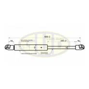 ����������� ��������� ����������� ��������� FRD Fiesta V 06/02- 500N L=556/205MM GGS020246 ����