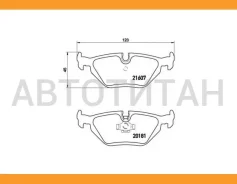 ������� �������� � BMW E36/Z3 1.6-3.0 90 603605, 13047036052, 13046036052, LD3605, T1039, 598386, 540802, BP533, 986460964, DB1245UL, 0986460964, Bpbm...