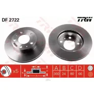 ����. ���� ���. ����. [300x24] 5 ���. FIAT Ducato/ Peugeot Boxer 2,0/2,5i/TD/2,8JTD 94 TRW DF2722 DF2722 ����
