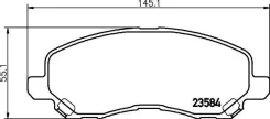 ������� ��������! �������� Mitsubishi Eclipse III/Galant/Lancer 95, Citroen C4 Aircross 12 2358407 Textar 2358407 2358407 ����