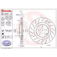 ��������� ����� (2034210912, A2034210912) Brembo 09A73111 ����