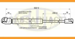 ����������� ��������� ����������� ��������� VW BORA Variant (1J6) 05/99- 500N L=502/205MM GGS020541 ����
