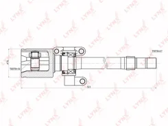 ���� ���������� �������� ��� Honda Stream 2.0 AT 00 CI-3404 LYNX CI-3404 CI3404 ����