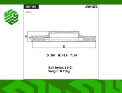 ���� ��������� Advics D6F105B �������� (������), �����/������ D6F105B ����